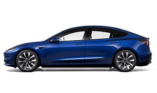 Tesla Model 3 Long Range Highland синего цвета 2025 года на 19 колёсах фото 2