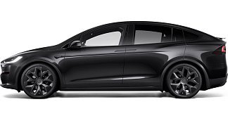 Tesla Model X Long Range (рестайлинг 2025) черного цвета 2025 года на 22 колёсах фото 2