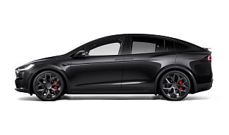 Tesla Model X Plaid черного цвета 2025 года на 22 колёсах фото 2