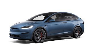 Tesla Model X Plaid голубого цвета 2025 года фото 1