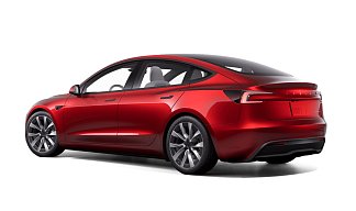 Tesla Model 3 Long Range Highland красного цвета 2025 года на 19 колёсах фото 3