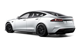 Tesla Model S Plaid (рестайлинг 2025) белого цвета 2025 года на 19 колёсах фото 3