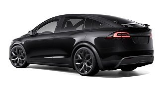 Tesla Model X Long Range (рестайлинг 2025) черного цвета 2025 года на 22 колёсах фото 3