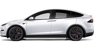 Tesla Model X Plaid (рестайлинг 2025) белого цвета 2025 года на 20 колёсах фото 2