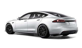 Tesla Model S Long Range (рестайлинг 2025) белого цвета 2025 года на 19 колёсах фото 3
