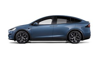 Tesla Model X Long Range голубого цвета 2025 года на 22 колёсах фото 2
