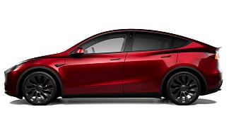Tesla Model Y Performance красного цвета 2025 года на 21 колёсах фото 2