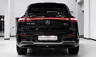 Mercedes-Benz EQS 580 4MATIC (SUV) черного цвета 2023 года на 21 колёсах фото 5