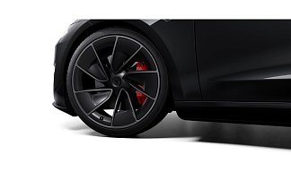 Tesla Model 3 Performance (рестайлинг) черного цвета 2025 года на 20 колёсах фото 4