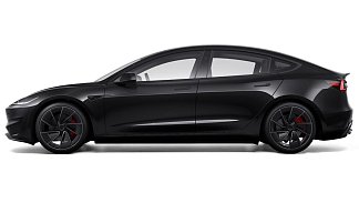 Tesla Model 3 Performance (рестайлинг) черного цвета 2025 года на 20 колёсах фото 2