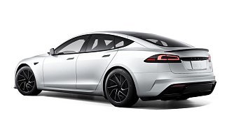 Tesla Model S Plaid (рестайлинг 2025) белого цвета 2025 года на 19 колёсах фото 3