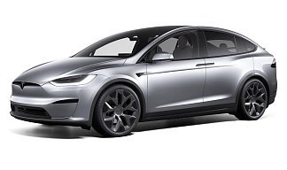 Tesla Model X Long Range (рестайлинг 2025) серебристого цвета 2025 года фото 1