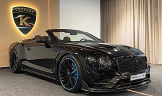 Bentley Continental GT Speed Keyvany Carbon черного цвета 2025 года на 22 колёсах фото 5