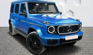 Mercedes-Benz Type G 580 EQ синего цвета 2025 года на 20 колёсах фото 5