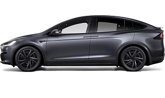 Tesla Model X Long Range (рестайлинг 2025) темно-серого цвета 2025 года на 20 колёсах фото 2