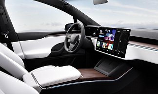 Tesla Model X Long Range (рестайлинг 2025) темно-серого цвета 2025 года на 22 колёсах фото 4