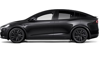 Tesla Model X Long Range (рестайлинг 2025) черного цвета 2025 года на 20 колёсах фото 2