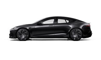 Tesla Model S Plaid черного цвета 2025 года на 21 колёсах фото 2