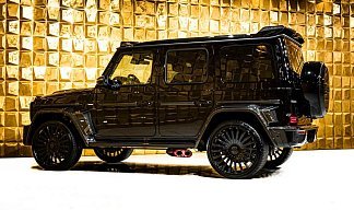 Mercedes-Benz G 63 AMG BRABUS 800 SUPERBLACK черного цвета 2025 года на 24 колёсах фото 2
