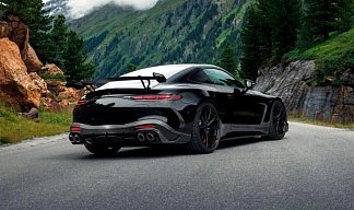 Mercedes-Benz AMG GT 63 S E Performance BRABUS 1000 черного цвета 2025 года на 22 колёсах фото 4