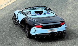 Bentley Continental GT GTX III голубого цвета 2025 года на 22 колёсах фото 2