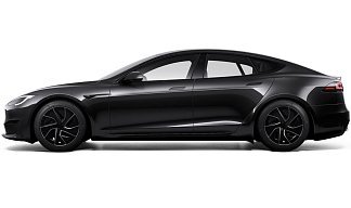 Tesla Model S Long Range (рестайлинг 2025) черного цвета 2025 года на 19 колёсах фото 2
