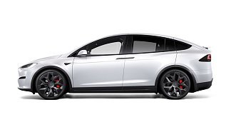 Tesla Model X Plaid белого цвета 2025 года на 22 колёсах фото 2