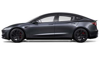 Tesla Model 3 Performance (рестайлинг) серебристого цвета 2025 года на 20 колёсах фото 2