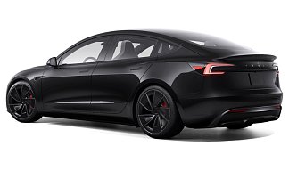 Tesla Model 3 Performance (рестайлинг) черного цвета 2025 года на 20 колёсах фото 3