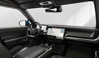 Rivian R1S синего цвета 2023 года на 22 колёсах фото 5