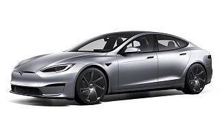 Tesla Model S Long Range (рестайлинг 2025) серебристого цвета 2025 года фото 1