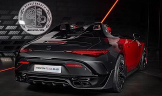 Mercedes-Benz AMG GT PURESPEED черного цвета 2025 года на 21 колёсах фото 5