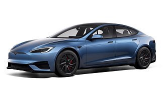 Tesla Model S Plaid (рестайлинг 2025) синего цвета 2025 года фото 1