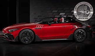 Mercedes-Benz AMG GT PURESPEED черного цвета 2025 года на 21 колёсах фото 2