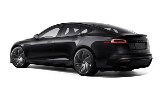 Tesla Model S Plaid (рестайлинг 2025) черного цвета 2025 года на 21 колёсах фото 3