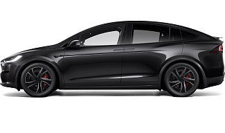 Tesla Model X Plaid (рестайлинг 2025) черного цвета 2025 года на 20 колёсах фото 2