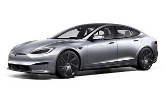 Tesla Model S Long Range (рестайлинг 2025) серебристого цвета 2025 года фото 1