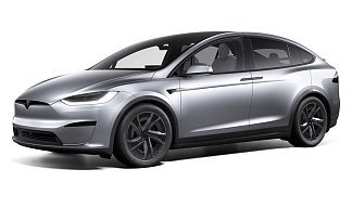 Tesla Model X Long Range (рестайлинг 2025) серебристого цвета 2025 года фото 1