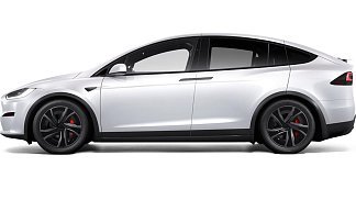 Tesla Model X Plaid (рестайлинг 2025) белого цвета 2025 года на 20 колёсах фото 2