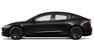 Tesla Model 3 Performance (рестайлинг) черного цвета 2025 года на 20 колёсах фото 2