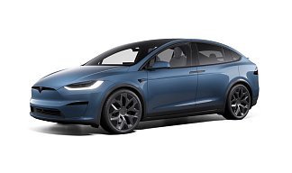 Tesla Model X Long Range голубого цвета 2025 года фото 1