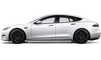 Tesla Model S Long Range (рестайлинг 2025) белого цвета 2025 года на 19 колёсах фото 2