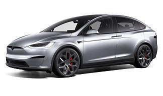 Tesla Model X Plaid (рестайлинг 2025) серебристого цвета 2025 года фото 1