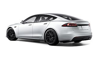 Tesla Model S Long Range (рестайлинг 2025) белого цвета 2025 года на 19 колёсах фото 3