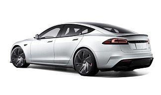 Tesla Model S Plaid (рестайлинг 2025) белого цвета 2025 года на 21 колёсах фото 3