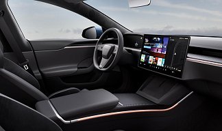 Tesla Model S Plaid (рестайлинг 2025) синего цвета 2025 года на 21 колёсах фото 4