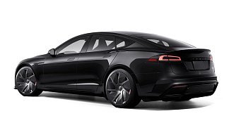 Tesla Model S Plaid (рестайлинг 2025) черного цвета 2025 года на 21 колёсах фото 3