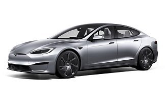 Tesla Model S Long Range (рестайлинг 2025) серебристого цвета 2025 года фото 1