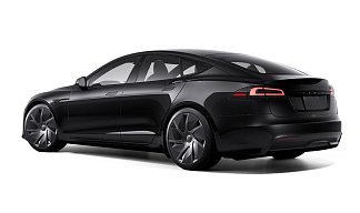 Tesla Model S Long Range (рестайлинг 2025) черного цвета 2025 года на 21 колёсах фото 3