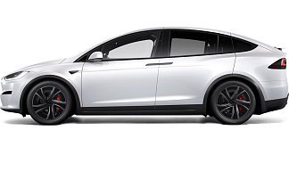 Tesla Model X Plaid (рестайлинг 2025) белого цвета 2025 года на 20 колёсах фото 2